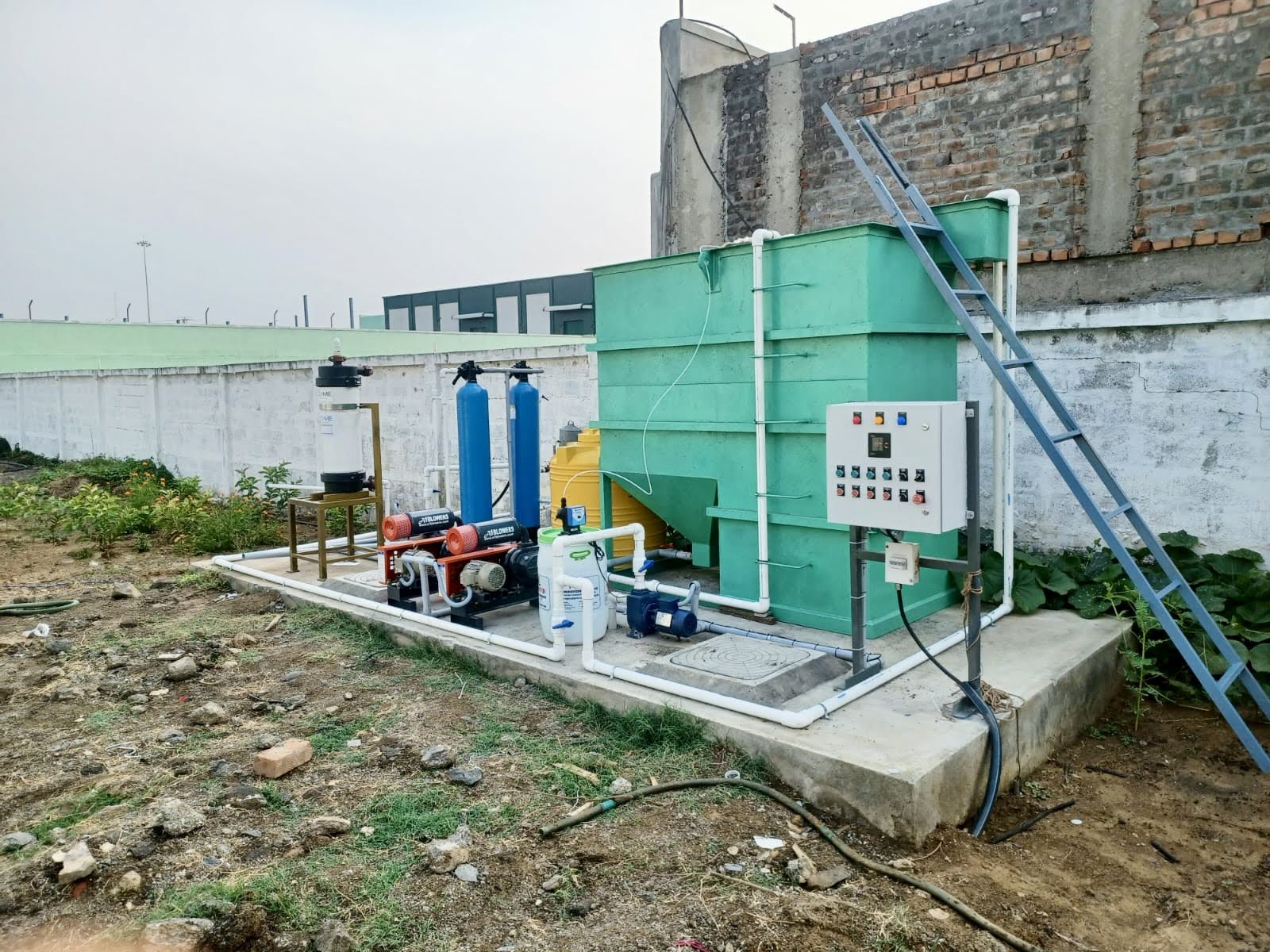 On-site effluent treatment plant installation